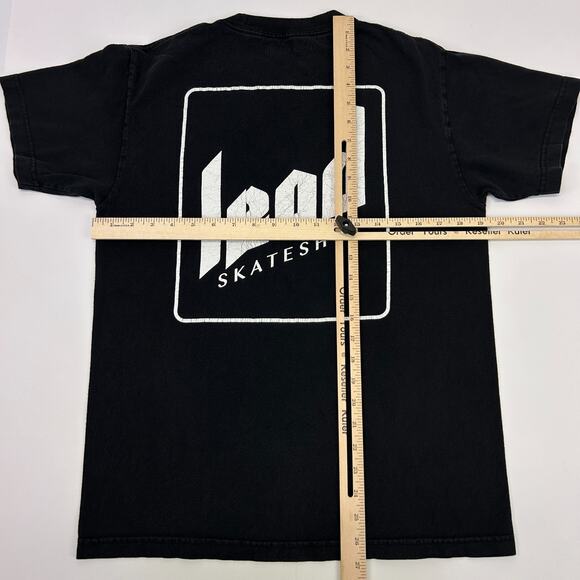 Lead Skate Shop T Shirt Skateshop Skater Skating San Fernando Black Tee M Medium - Picture 7 of 7